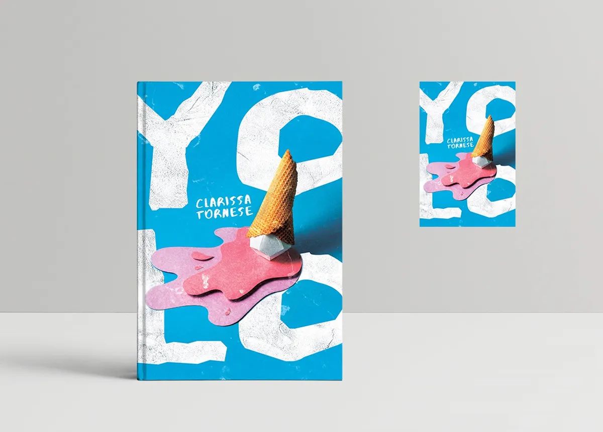 Case study interface design preview for YOLO — Creative print design with bold expression and vibrant visual language.